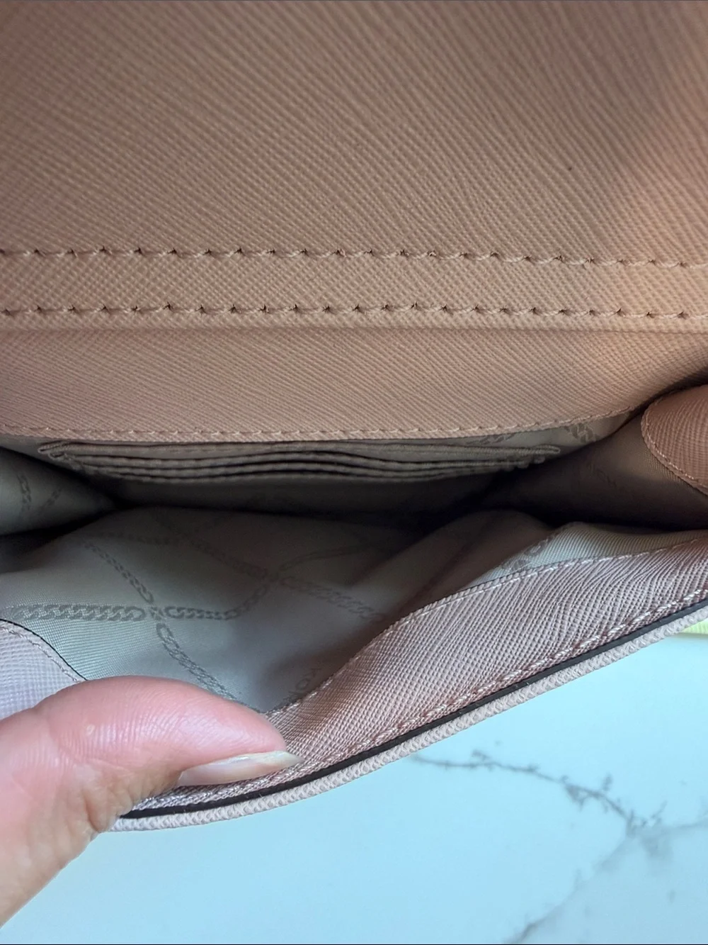 Michael Kors Jet Set Medium Saffiano Leather Snap Pocket Tote Bag
